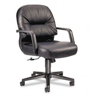 HON Mid Back Leather Swivel / Tilt Office Chair with Arms HON2092SR11T Leathe