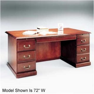High Point Furniture Legacy Series Double Pedestal Veneer Desk LVM600 Top Wo