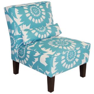 Skyline Furniture Cotton Slipper Chair 5705SUNGOLD Color Turquoise