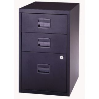 Bisley Bisley 3 Drawer Home Filing Cabinet FILE3 Finish Black