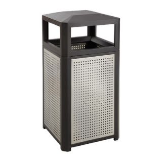 Safco Products Evos  Series 38 Gallon Steel Waste Receptacles 9934BL