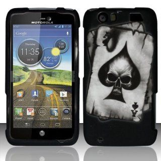 Motorola Atrix 3 HD MB886 Case Electrifying Skull Hard Cover Protector (AT&T) with Free Car Charger + Gift Box By Tech Accessories Cell Phones & Accessories