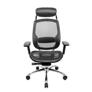 At The Office 1 Series High Back Mesh Office Chair with Pivot Armrests 1H BMB