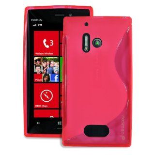 Fosmon DURA S Series Flexible SLIM Fit TPU Case for Nokia Lumia 928 (Pink) Cell Phones & Accessories