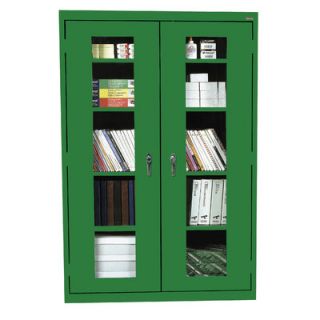 Sandusky Classic Series 46 Clear View Storage Cabinet EA4V462472 Color Green