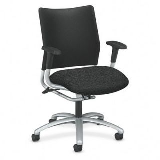 HON Mid Back Armless Swivel / Tilt Office Chair HON4241BE11BC Fabric Raven