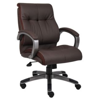 Boss Office Products Mid Back Double Plush Executive Chair B8776P BN / B8776S