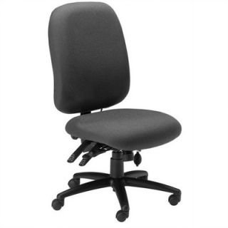 Mayline Comfort High Back Task Chair without Arms 2424AG Finish Gray