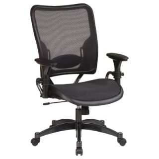Office Star SPACE Deluxe Air Grid Mid Back Managerial Chair with Arms 6216