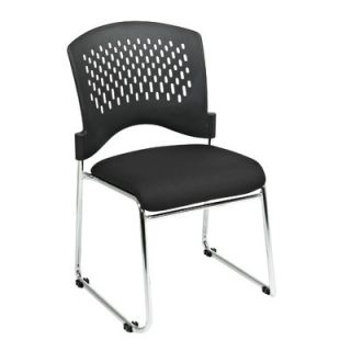 Office Star isitors Chair with Plastic Back Fabric Seat 8455C2