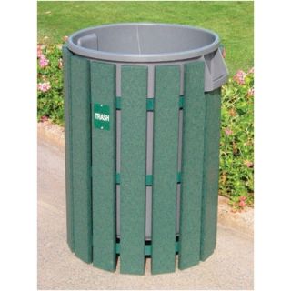 Eagle One 32 Gal. Trash Receptacle T172 Color Green