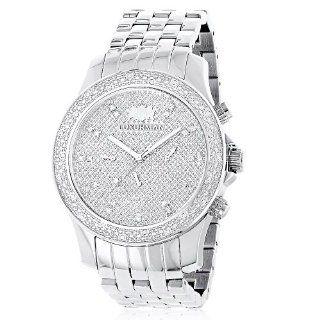 Luxurman Mens Real Diamond Watch 0.25ct Watches