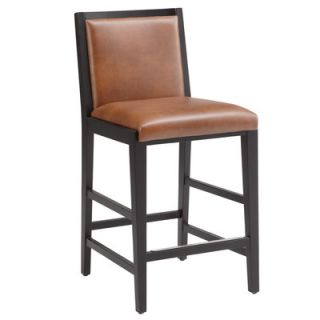 Sunpan Modern Thompson 25.5 Bar Stool with Cushion 3050 Seat Color Cognac