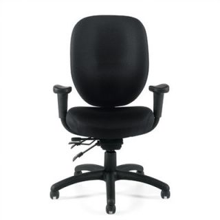 Offices To Go Mid Back Multifunction Office Chair with Arms OTG11653B/G Fabri