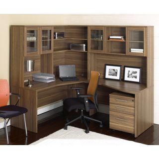 Jesper Office 63 Crescent Desk Suite with Hutches X1633224L