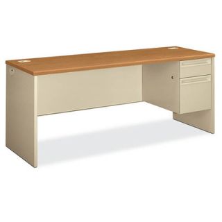 HON 38000 Series Single Pedestal Credenza Desk HON38856RCL