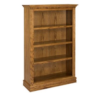 A&E Wood Designs Britania 60 Bookcase 3660BRIT Finish Light