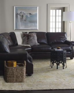 Conrad Two Piece Leather Sectional