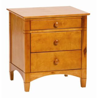 Bolton Furniture Essex 3 Drawer Nightstand 6601 Finish Honey