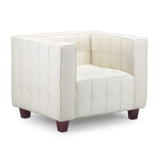 dCOR design Button Arm Chair 900200 / 900201 Color White