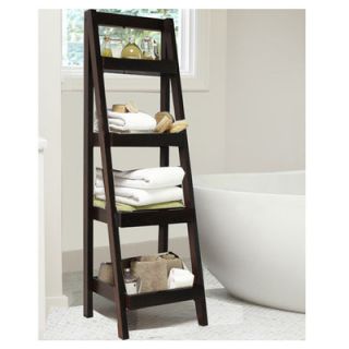 Jenlea 53.5 Storage Ladder Bookcase BRL3000BW