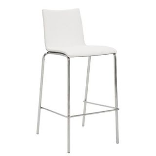 Eurostyle Carisa 30 Bar Stool 17175BLK / 17175WHT Color White / Walnut