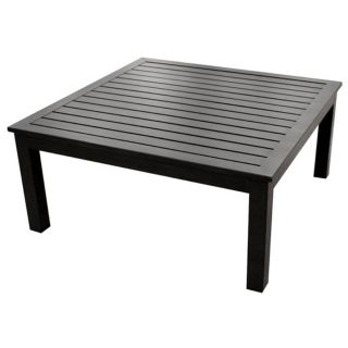 allen + roth Gatewood 40 in Aluminum Frame Square Patio Coffee Table