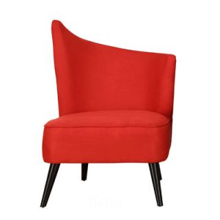 Armen Living Stage Door Elegant Left Side Chair LC2132MFLE Finish Red