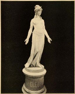 1899 Print Antonys Fair Enslaver Cleopatra Sculpture 1893 Chicago Worlds Fair   Original Halftone Print  