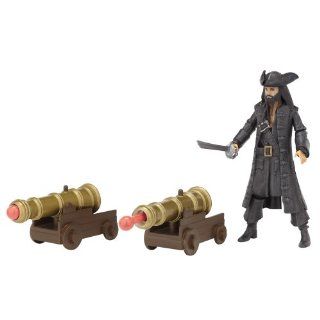Pirates Of The Carribean Battle Pack Wave #1 Blackbeard With Dual Blasting Cannons Toys & Games