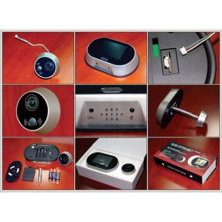 Sunforce Peephole Door Viewer with Camera, Model# 69034  Security Systems   Cameras