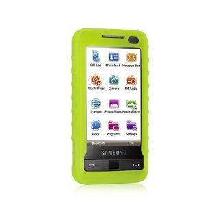 Green Soft Silicone Gel Skin Cover Case for Samsung Omnia SCH i910 Cell Phones & Accessories