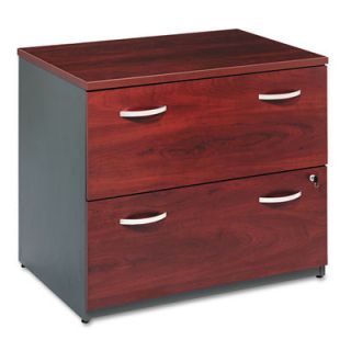 Bush Series C 2 Drawer Mobile L Bow Desk BSHWC24454ASU