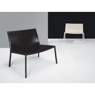 Luxo by Modloft Sanctuary Leather Arm Chair PTN114 C Color Black