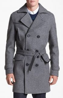 Topman Double Breasted Trench Coat