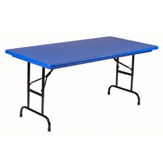Correll, Inc. 48 Rectangular Folding Table RA2448 Color Blue