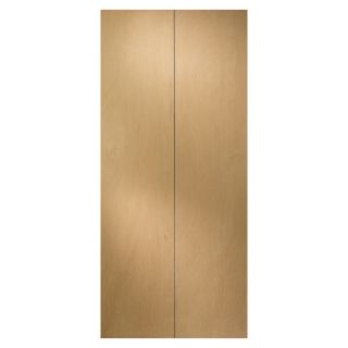 ReliaBilt 32 in x 79 in Flush Hollow Core Wood Interior Bifold Closet Door