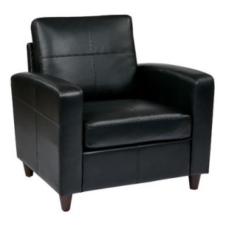 Office Star Eco Leather Club Office Chair SL2811 EC1 / SL2811 EC3 Color Black