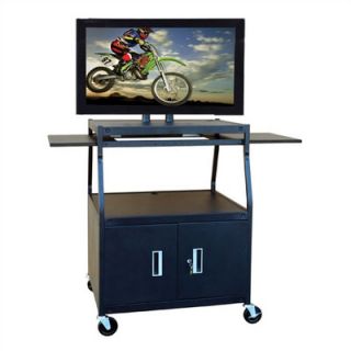 Buhl Wide Body Flat Panel TV Cart with Locking Cabinet PLCAB44E