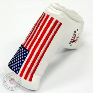CustomShop_C911 Golf Putter Headcover fits Scotty Cameron / Ping US Flag [White]  Golf Club Head Covers  Sports & Outdoors