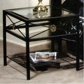 Grace Neoclassical  Nightstand NS21 N Finish Satin Black