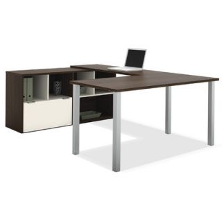 Bestar Contempo U Shaped Desk with Storage Hutch 50853 60 / 50853 78 Finish 