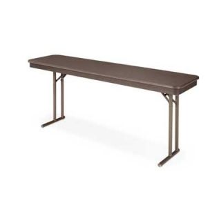Virco 6100 Series Rectangular Folding Table 611872 Finish Greystone, Size 72