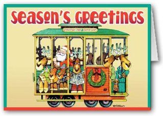 San Francisco Trolly Holiday Card   12 cards/13 envelopes Health & Personal Care