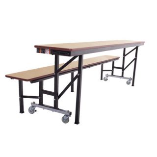 AmTab Manufacturing Corporation All in One Mobile Convertible Table and Bench
