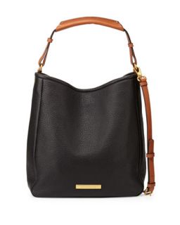 Softy Leather Saddle Hobo Bag, Black   MARC by Marc Jacobs