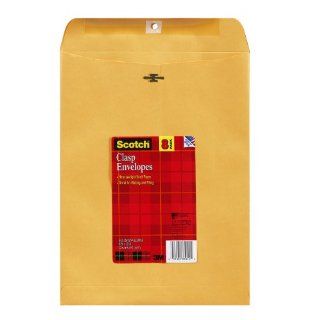 Scotch Clasp Envelopes, 9 Inches x 12 Inches, 6 Pack (CLSP912 8) 