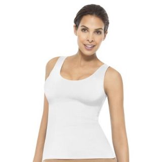 ASSETS By Sara Blakely A Spanx Brand Womens Scoop Neck Tank 1643   White L