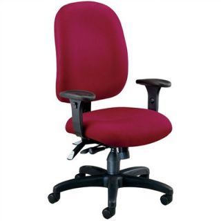 OFM Ergonomic Mid Back Task Chair with Arms 125 Finish Wine