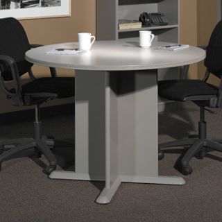 Bush Series A 3.5 Conference Table TB14542A Finish Pewter with Graphite Base